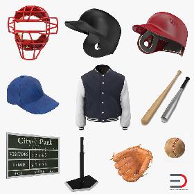 Baseball 3D Models Collection 6